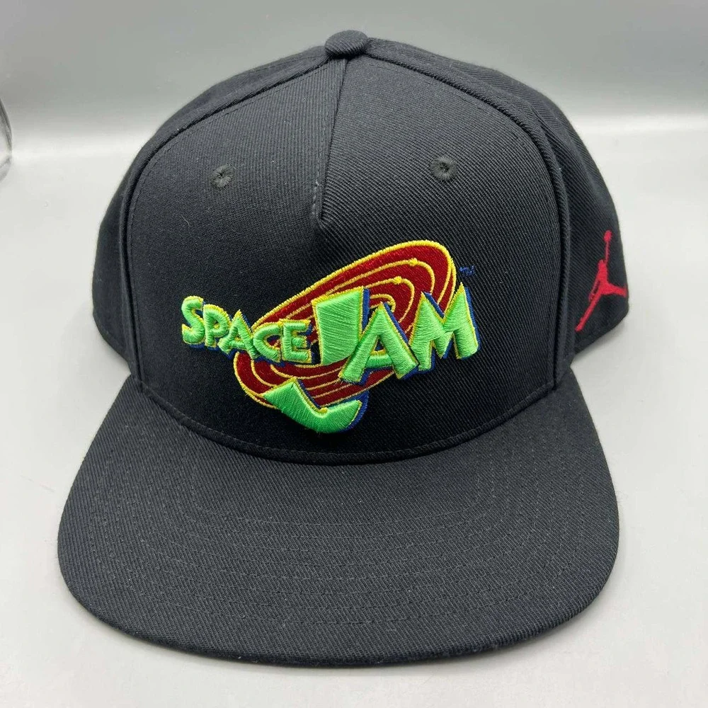 Air Jordan Hat Men Black Space Jam Jumpman‎ Snap Back Cap